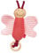 SIGIKID 39674 Strick-Greifling Schmetterling Knitted Love, Babyspielzeug aus Baumwollstrick mit Holzring und Rassel, zum Greifen, Hören und Spielen für Babys von 3-12 Monaten, Rosa, 16x20x5 cm