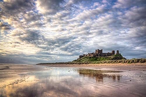 KESIMO 1000 Pieces Jigsaw Puzzles,Bamburgh Castle Northumberland Diy Picture Papery,Decoration For The Home 38 * 26cm