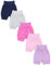 TupTam Pantaloncini da Neonato per Ragazze Pacco da 5, Viola/Rosa/Blu Scuro/Grigio Screziato, 62/68
