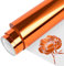 VINYL FROG HTV-Vinyl-Rolle, Metallic-Folie, 30,5 x 1,5 m, Orange Chrom, Wärmetransfer-Vinyl, zum Aufbügeln, einfach zu schneiden und zu entgitten, DIY Heat Press Design für T-Shirts, VF-HTV14-OR