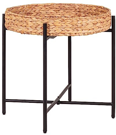 House Nordic Beistelltisch NARO Wasserhyazinthe 50x48 cm Tablett Tisch