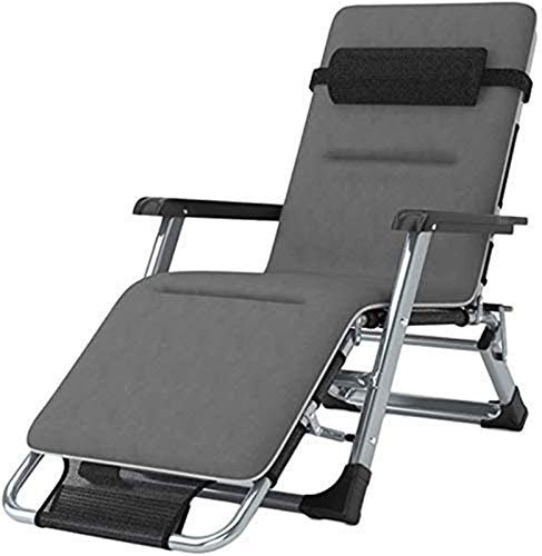 Leichter, zusammenklappbarer Garten-Schaukelstuhl, verstellbar, Schwerelosigkeit, Sonnenliege für Terrasse, Plattform, Rasen, entspannende Unterstützung für Campingstuhl, 200 kg (Farbe: Schwarz +