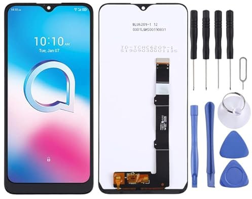 Handy-LCD-Display OEM LCD-Bildschirm für Alcatel 1S 2020 OT-5028 5028y 5028a 5028d mit Digitalisierer Vollbaugruppe (schwarz) Reparaturteil