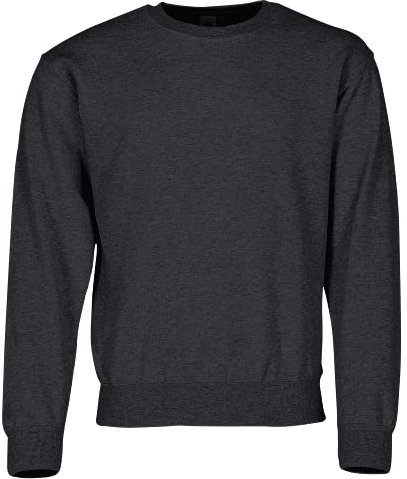 Fruit of the Loom Classic Set-In Sweat + GRATIS MyShirt Stoffbeutel, Farbe:dunkelgrau meliert + GRATIS MyShirt Stoffbeutel, Größe:L