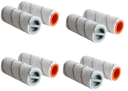 Lipski 8-Piece Sweeper Cleaning Roller Brush Main Brush Line Vacuum Hard Floor Sweeper Cleaning Roller Brush, Compatible For KARCHER FC3 FC5 None