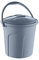 Best House 5 Litres Bucket with Lid and Carry Handle for Kitchen Garden Cleaning Water Animal Bird Feed Pet Food Storage Bucket (Pack of 1,Grey)