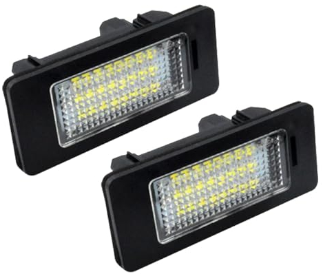 QJIRZB 2 Stück Kennzeichenbeleuchtung LED Kennzeichenleuchten Auto Kennzeichenbeleuchtung Ersatz für BMW E82 E88 E90 E91 E92 E93 E39 E60 E61 E70 E71