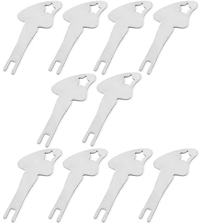 (10PCS) 500K Locking Switch Keys for Pass & Seymour 500K Tamper Resistant Electrical Switches and Heavy Duty Lockout Switches I Series - Tamper Resistant Light Keys, Lockout Light Switch Keys