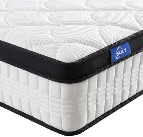 slily Matratze 180x200 cm Höhe 24cm, H3 H4 Mittelfest Orthopädische 7-Zonen Federkernmatratze mit Komfortschaum Öko-Tex Zertifiziert 100 Nächte Probeschlafe
