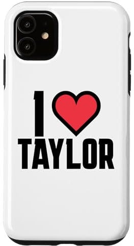 I Heart Taylor Love Design Case for iPhone 11