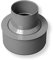 4Home&Garden | Einzelteile Dachrinnensystem 60 mm Typ250 Fallrohr DN 60 | Halbrundrinne Kunststoff PVC Weiss | Verbinder Stutzen Rinnenhalter (HT-/KG-Rohranschluss 110mm)