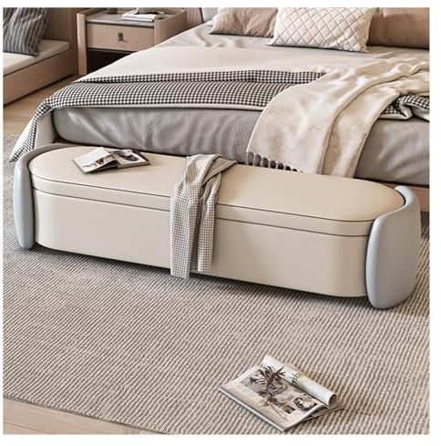 Bedroom Storage Benches End of Bed Bench with Entrance Bench, Tall Foot of Bed Benches for Bedroom Storage