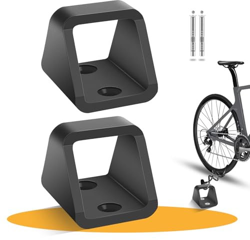 Wandanker Fahrrad aus 5 mm Dickem Stahl, Diebstahlsicherungen für Fahrräder Mit 4 Sätzen von 304 Edelstahlschrauben, Stabiler Wandanker & Bodenanker, Fahrrad Diebstahlschutz mit Wandhalterung*2
