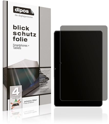 dipos I Blickschutzfolie kompatibel mit Honor Pad 9 Display-Schutzfolie matt mit 4-Wege Sichtschutz-Effekt
