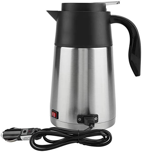 ALQSIM Car Electric Kettle Cup 12V Pot 1300Ml Insulation Pot Automobile Kettle Water Boiler Kettle Water Kettle Potted Plant Vehicle Planting Pot Pot Insulated Pot Mug Electric Kettles