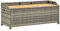 Xichuzi Gartenbank mit Stauraum 120 cm Poly Rattan Grau, Terrassenmöbel, Wetterfeste Bank, Outdoor Bank, Parkbank, Garten Banken, Deko Bank, Gartenmöbel - 46481
