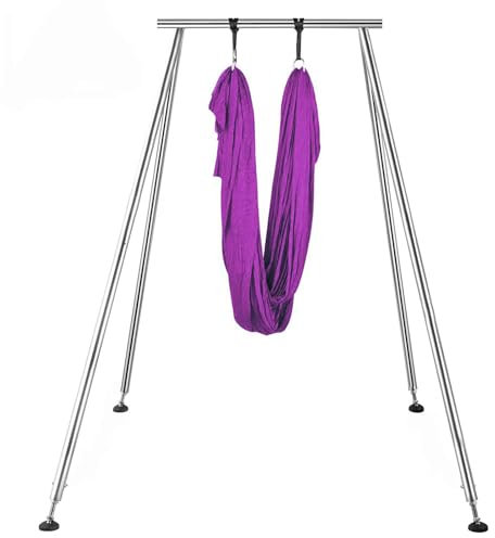 Hammock Stand for Aerial Yoga & Acrobatic Dance - Heavy-Duty Steelframe Suspension Frame with Yoga Hammock - Portable and Sturdy Design