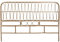 DRW Kopfteil aus Rattan, Natur, rechteckig, für Betten bis 160 cm, 160 x 2,5 x 111 cm