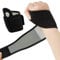 EUZUXU 2 Pezzi Fascia da Polso, Supporto Polso, per Tendinite, Protezione per il Polso per Sport di Forza-Nero