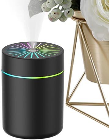 Portable Humidifier, 0.5L Small Plant Humidifier, Lasting Filter Purifier Auto-Off Timer Mister Diffuser for House Travel Nursery Hotel Bathroom