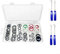 Hasaller Car Air Conditioning Compressor Interface Gasket Sets 60Pcs Automotive AC Compressor O-Ring Sealing Washer Kit Car AC Compressors Interface Gasket Sealing Washer with Removal Hooks