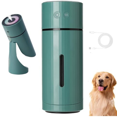 Pawbreath 2.0 Dog Humidifier, Minipaw Dog Humidifiers with Whisper-Quiet/90° Adjustable Mist, 100% Pet-Safe, Creates a Safe, Moisturized Environment For Dogs,Home Solution For Cats, Dogs (Green)