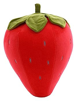 WOONEKY Juguetes de Almohada de Fresa Chicas Felpa Decorativo Suave Almohada de Fresas rellenas Juguetes de Frutas de Peluche Animales de Peluche para niñas pequeño