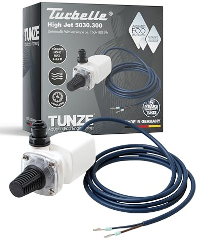 TUNZE Turbelle High Jet 5030 I universelle Wasserpumpe I Druckstarke Zentrifugalpumpe zum Anklemmen I geräuscharme Pumpe für Meerwasseraquarien I Zubehör für Aquarien