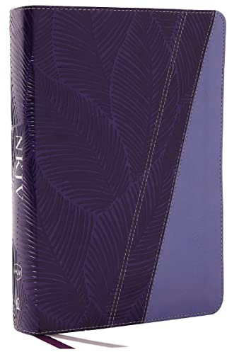 NKJV Study Bible, Leathersoft, Purple, Full-Color, Thumb Indexed, Comfort Print: The Complete Resource for Studying God’s Word