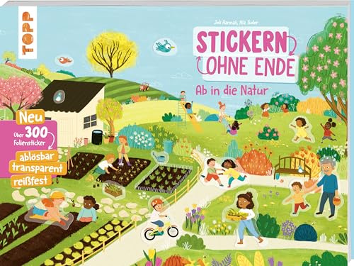 Stickern ohne Ende - Ab in die Natur: Neu! Über 300 Foliensticker: ablösbar, transparent, reißfest