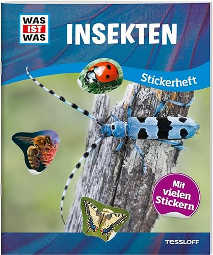 WAS IST WAS Stickerheft Insekten / Schmetterlinge, Bienen, Käfer - Kunterbunter Wissensspaß mit über 100 wiederablösbaren Stickern / Für Kinder ab 8 Jahren