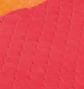 Martellato Relief Fliesen Motiv Dekoration Fußmatte, 40 x 20 cm, orange/pink
