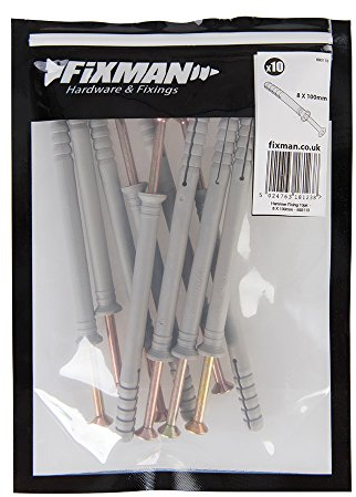 Fixman 693113 Hammer Fixings 8 x 100mm Pack of 10