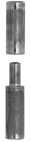2 x Anschweissbandrolle rund 18 x 100 mm Bandrolle zum anschweißen Anschweißscharnier Stahltürband Stahltür Scharnier von SO-TECH®