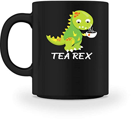 Chorchester Tea Rex, tazza per tè/tè/dinosauro Nero M