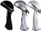 Reccisokz seidiger Durag-Haarschmuck mit langem Schwanz, breite Träger, Piraten-Mütze, glatte Mütze (Farbe Set 1, 3 Stück)