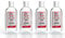 RMOVE 4 flaconi da 200ml gel igienizzante mani 70% ALCOL Gel mani profumato al limone arricchito con olii essenziali di Aloe e Timo, Gel tascabile da viaggio (Flaconi da 200ml 70% alcol, 4)