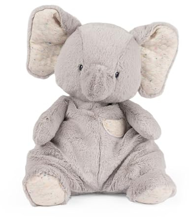 GUND Baby Oh So Snuggly Elephant Large Plush Stuffed Animal for Babies and Infants, Ash Grey, 12.5”
