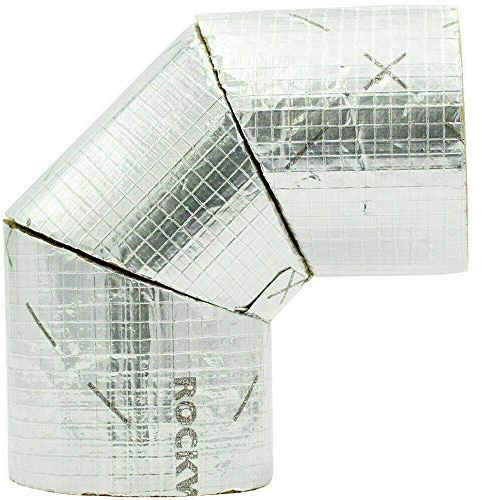 Steinwollebogen 90° Alukaschiert aus RS800 Heizrohrschalen in verschiedenen Größen, Durchmesser Ø Innen [mm]:22, Dämmstärke in [mm]:20