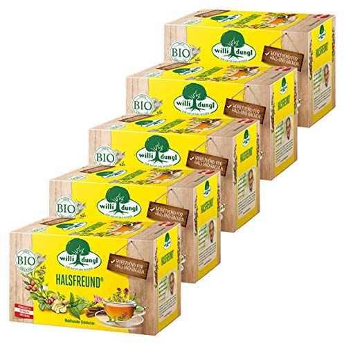 Willi Dungl Halsfreund Bio Kr?utertee / 5er Pack