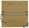 EMSea 2 Stück Morsecode Armbänder Verstellbare Kupferperlen Anhänger Freundschaft Schmuck Armband Set mit Karte, F*ck Off