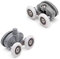Set of 2 New Oval Butterfly Twin Shower Door Rollers/Runners/Wheels (19mm) SRBF