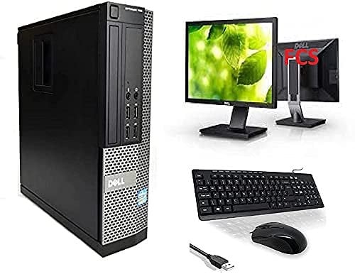 Optiplex Dell Intel i7-2600 Quad Core 16GB RAM 240GB SSD WiFi Windows 10 Desktop PC 22-inch FCS Computer Bundle (Renewed)
