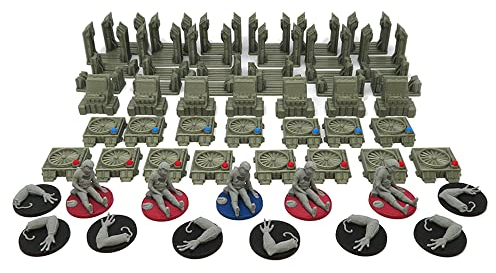BGExpansions Komplettpaket Nemesis – 81 Teile | Nemesis™-Szeneriezubehör und Token | Komponenten zum Überleben des Eindringlingsangriffs | Szenerie und Zubehör