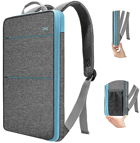 ZINZ Mochila para Portátil Delgada y Expandible, Resistente al Agua, Compatible con MacBook Pro 14 M4/M3/M2/M1, Mac Air/Pro 13,3, XPS 13 14 y la Mayoría de los Portátiles de 13-14,G02BL01