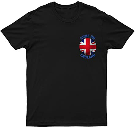 Come On England Football T-Shirt World Cup 2022 Family T Shirt Tee #WC Black S