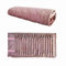 Rollentasche für Schmuckorganisator, faltbare Rolle für Juwelier, große Kapazität und praktisch, tragbar, für mehrere Halsketten, Armbänder (Flanell, Rosa)