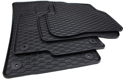 kfz-premiumteile24 Premium Gummimatten Kompatibel mit Passat 3C (B6 B7) + Passat CC Baujahr 2005-2014 Fußmatten Automatten Gummi Allwetter 100% Passgenau Schwarz