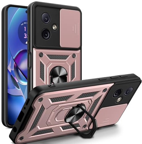 betterfon Handyhülle für Motorola Moto G54 | Stoßfest & Kratzfest | Mit Kameraschutz, Anti-Fingerabdruck & robustem Panzerschutz-Design | Rosegold