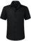 HISDERN Mens Black Short Sleeve Dress Shirt Regular Fit Casual Formal Shirts Button Down Business Stretch Shirt Non Iron,L